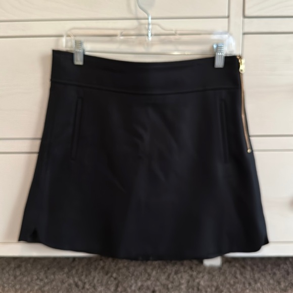 J Crew Woman’s Wool Double Serge Mini Skirt Black size 8